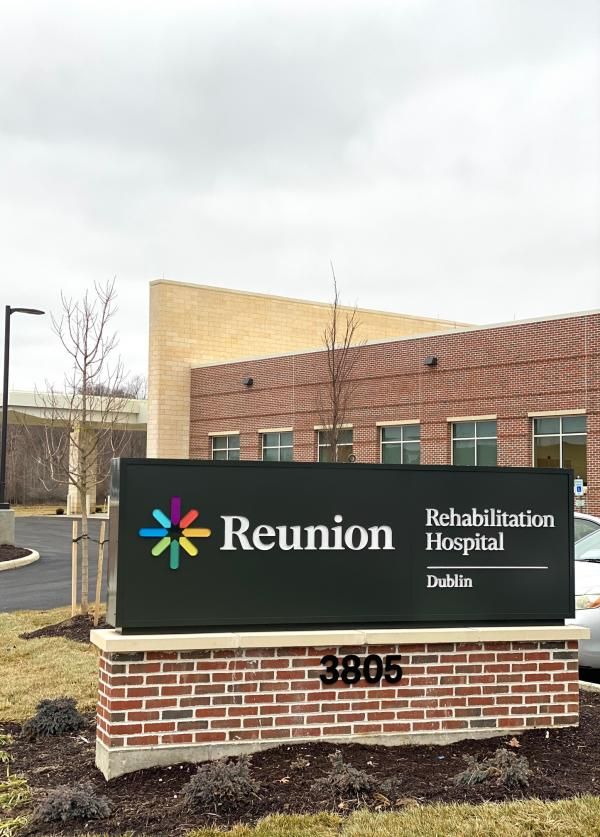 Signage at Reunion Rehabilitation Hospital